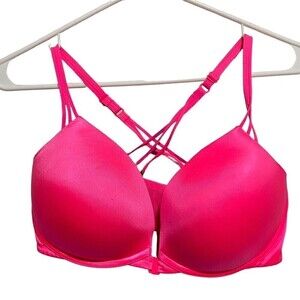 VICTORIA'S SECRET VERY SEXY PUSH-UP FRONT CLOSURE BRA‎ WOMENS SIZE 34DD